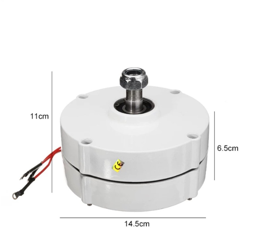 AC Three-phase Brushless Rare-earth NdFeB Permanent Magnet Generator 100/200W