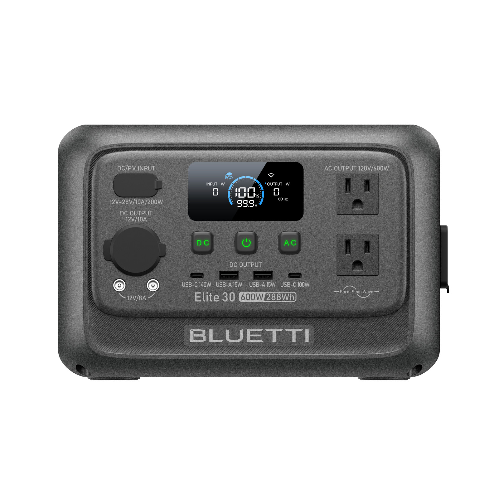 BLUETTI Elite 30 V2 600W 288Wh Portable Power Station for Camping/Road Trip