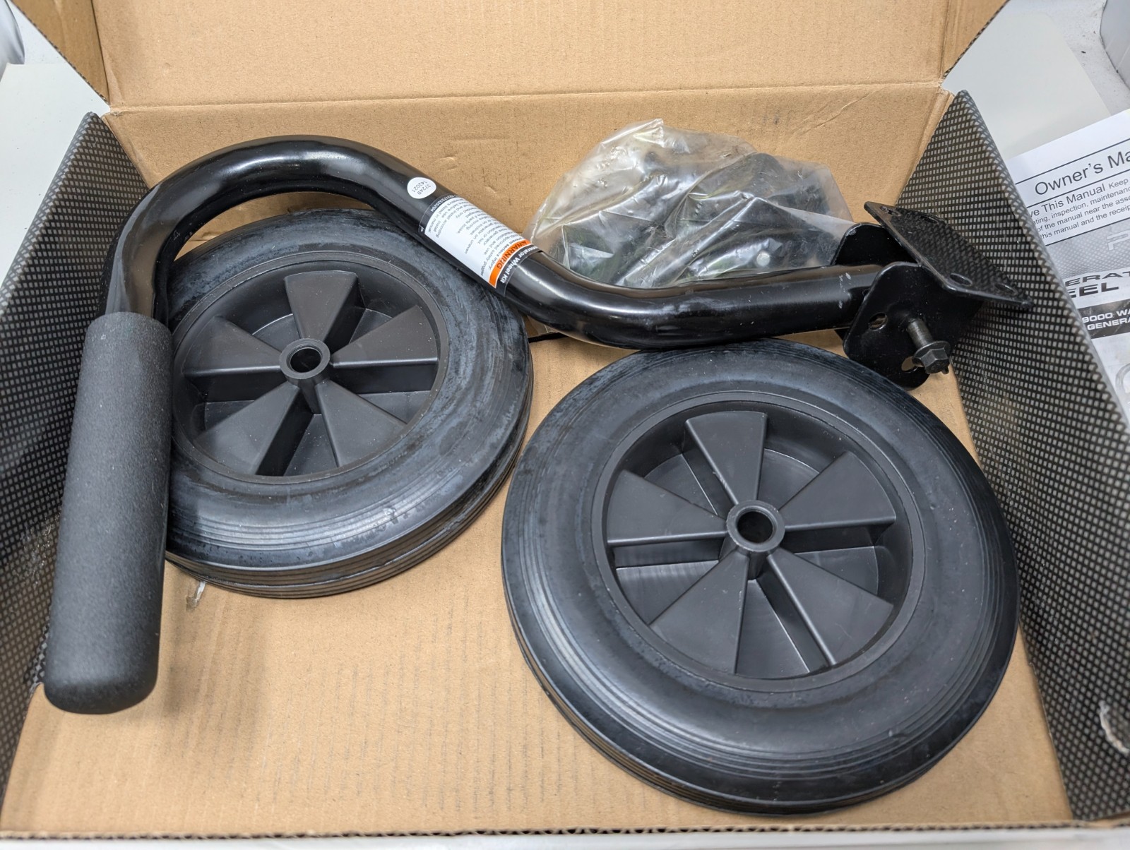 Generator Wheel Kit for Predator Generators ~ 8″ Flat Free Tires Item 68531 (US)