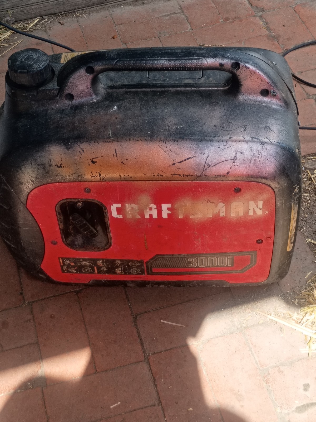 Craftsman 3000i Portable Inverter Generator Red Black Model 3000i MPN 3000i