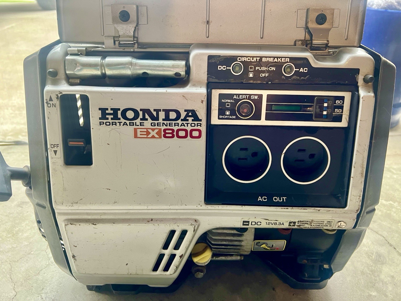 Honda EX800 Portable Generator 1982 800W Vintage Tested Starts & Runs