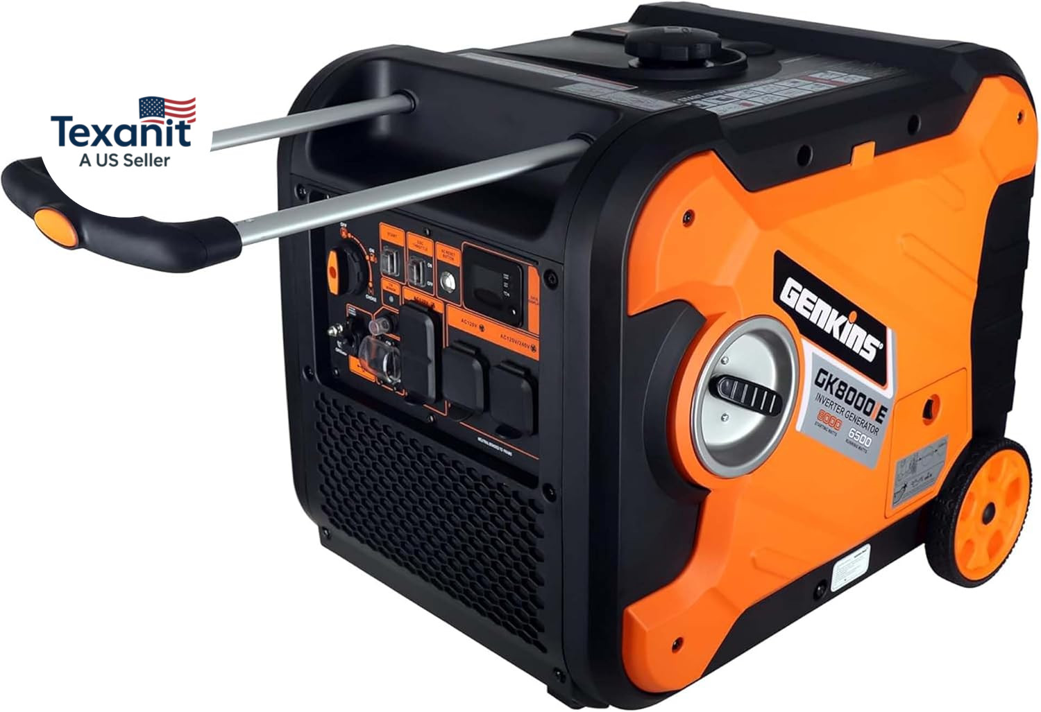 Inverter Generator 8000W Outdoor Portable Generators Gas Powered Super Quiet wit