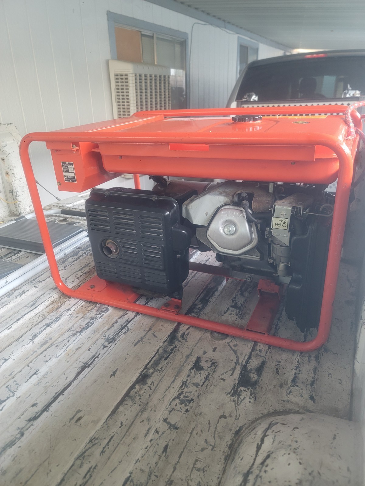 Multiquip GA-6HZ Portable Power Generator 6000W 120V/240V Orange Metal used