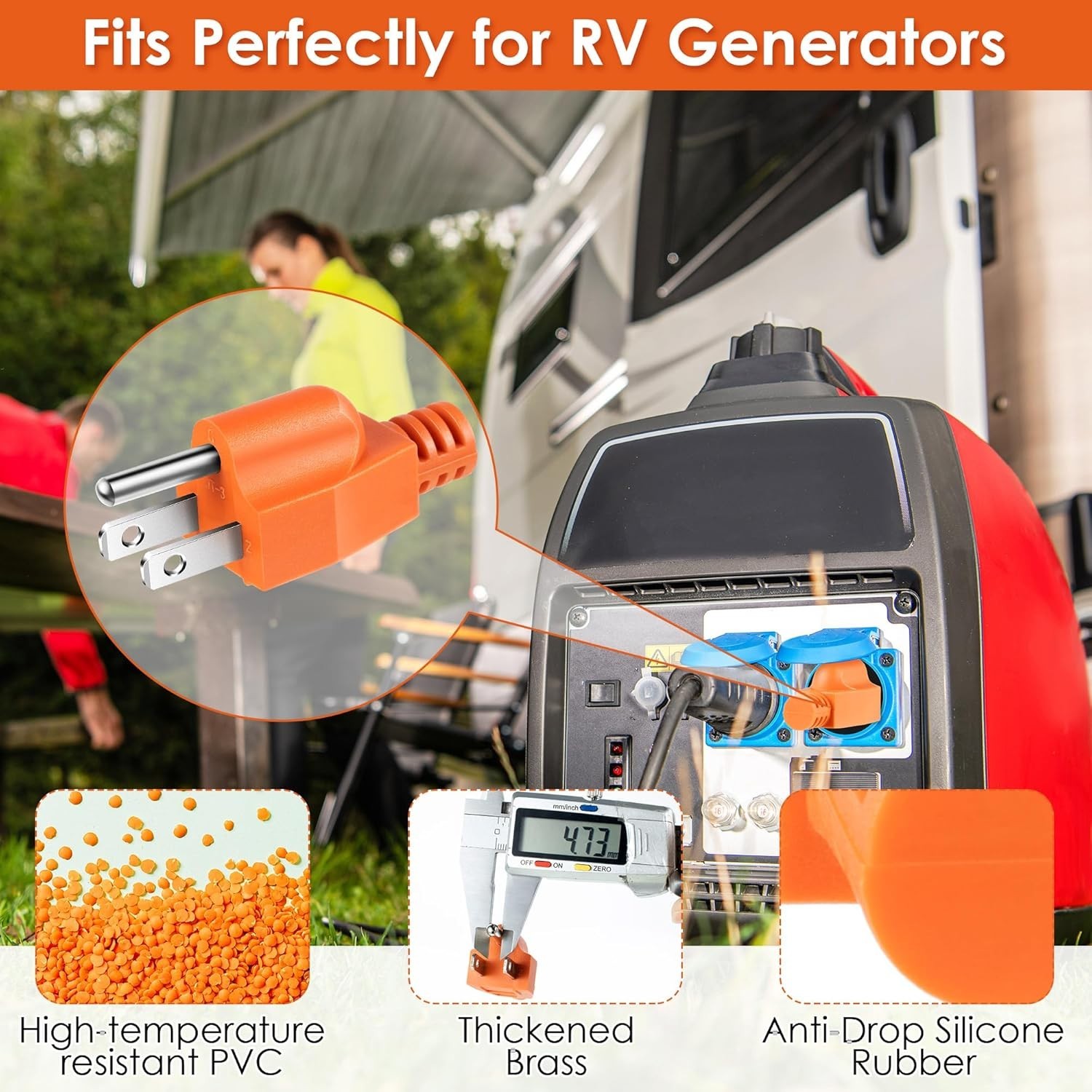 Floating Neutral Generator Plug – 15A Bonding Solution for RV and Camper Safety