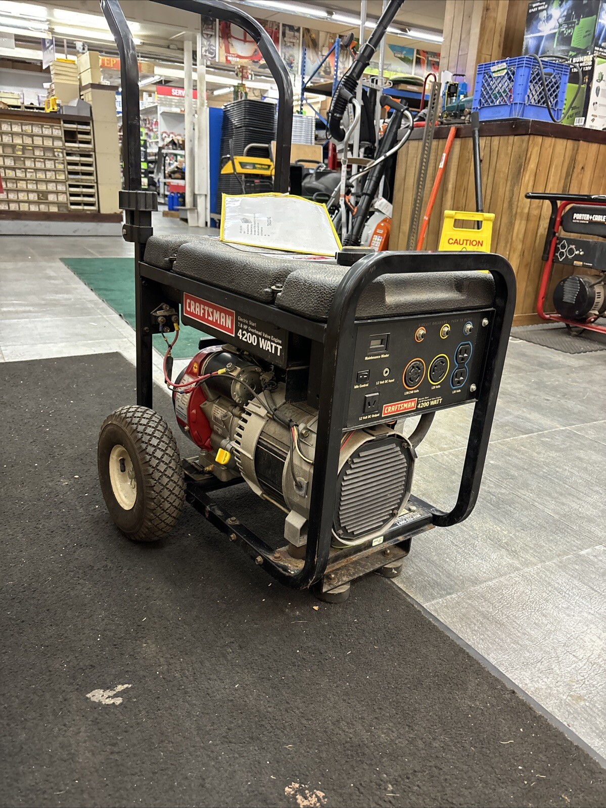 Craftsman Portable Generator 4200 Watts, Dolly Style Handle, Recoil Start