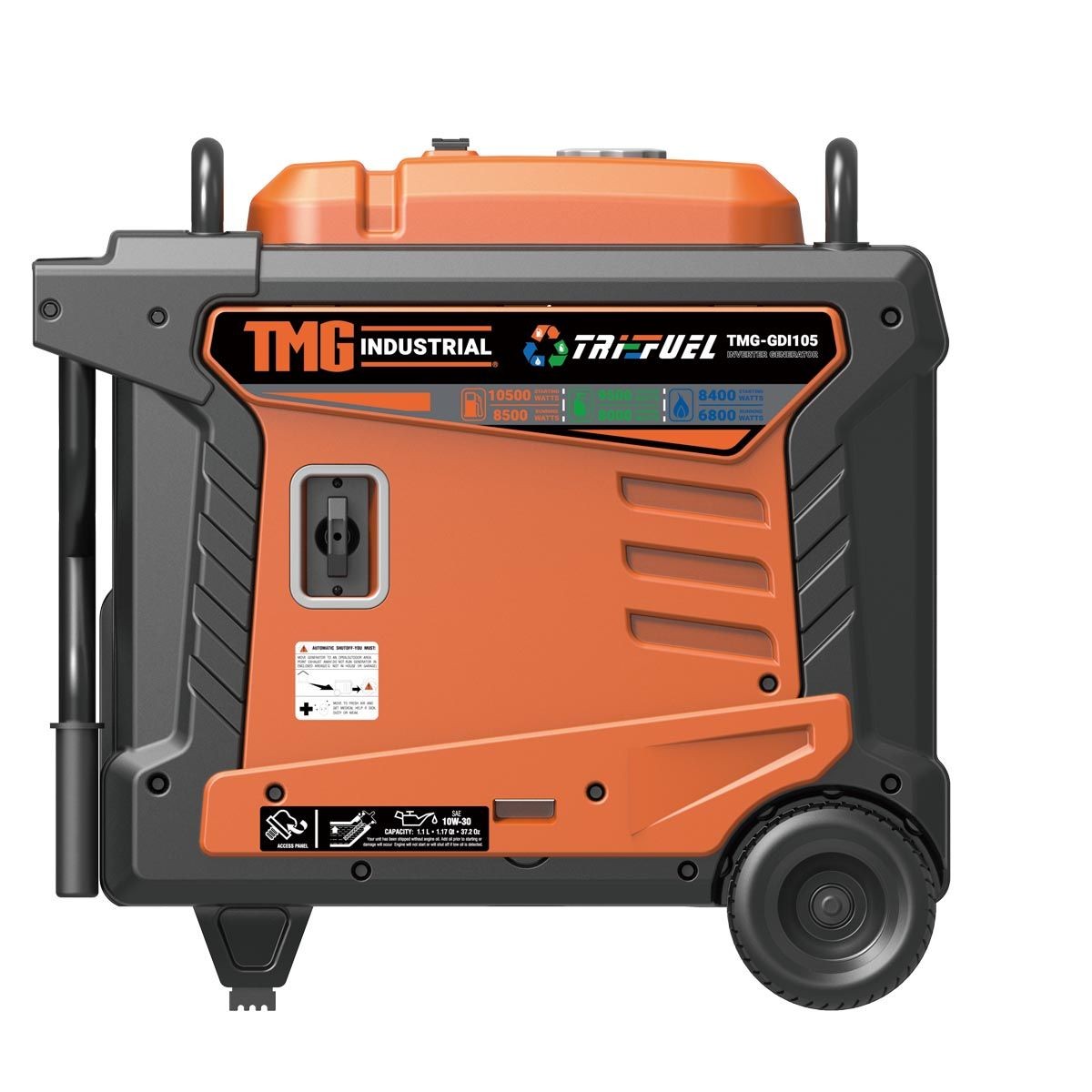 10500W Tri-Fuel Digital Inverter Generator 8h Runtime EPA CETL ETL Certified