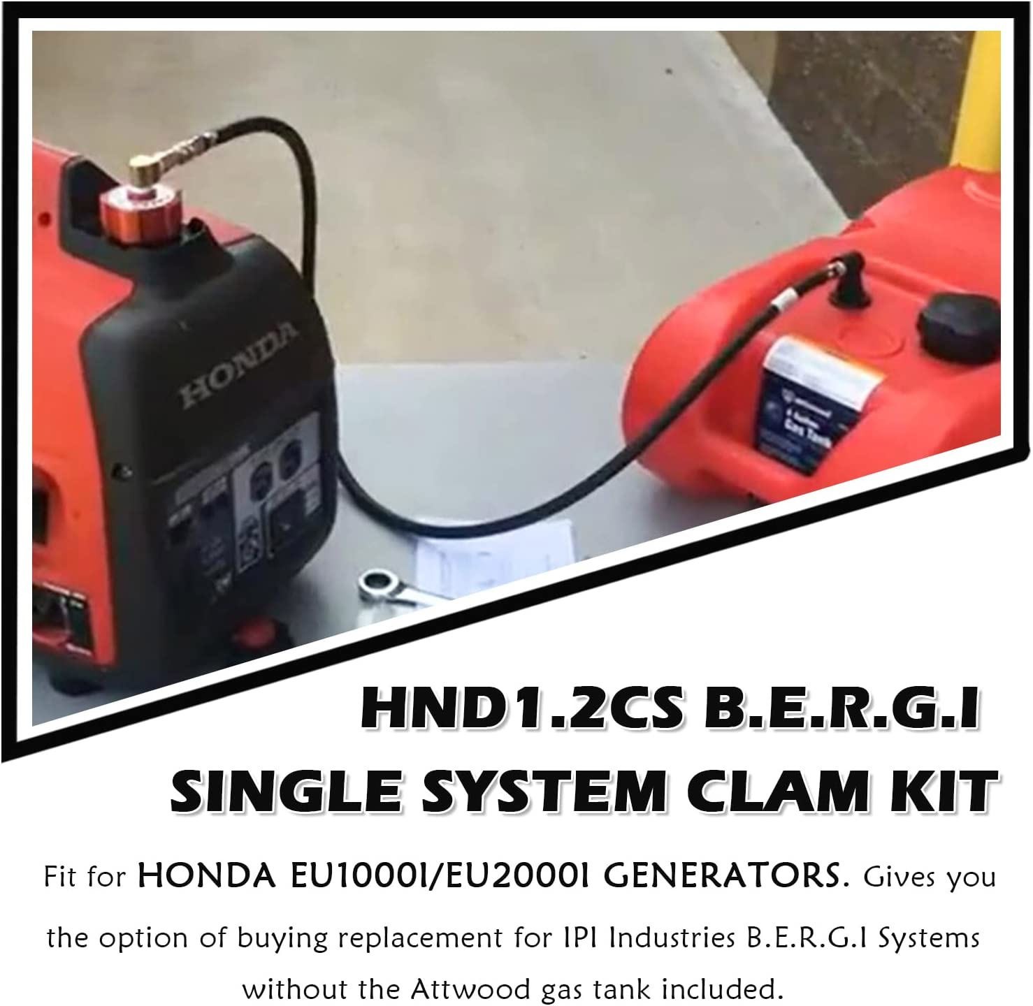 HND1.2CS I Single System Clam Kit Extended Run For Honda EU1000i/2000i Generator