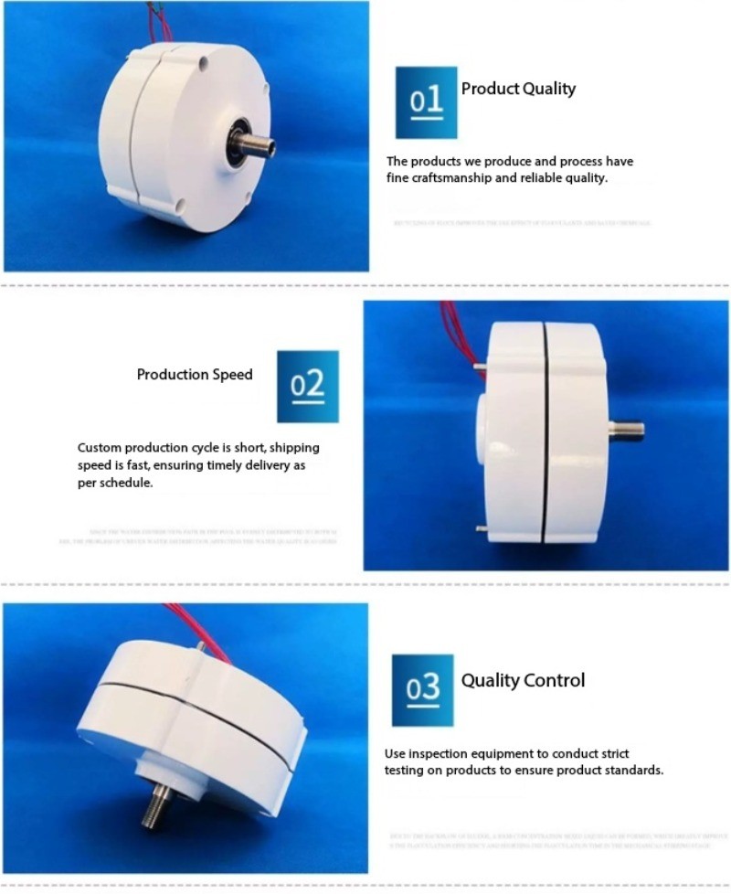 AC Three-phase Brushless Rare-earth NdFeB Permanent Magnet Generator 100/200W