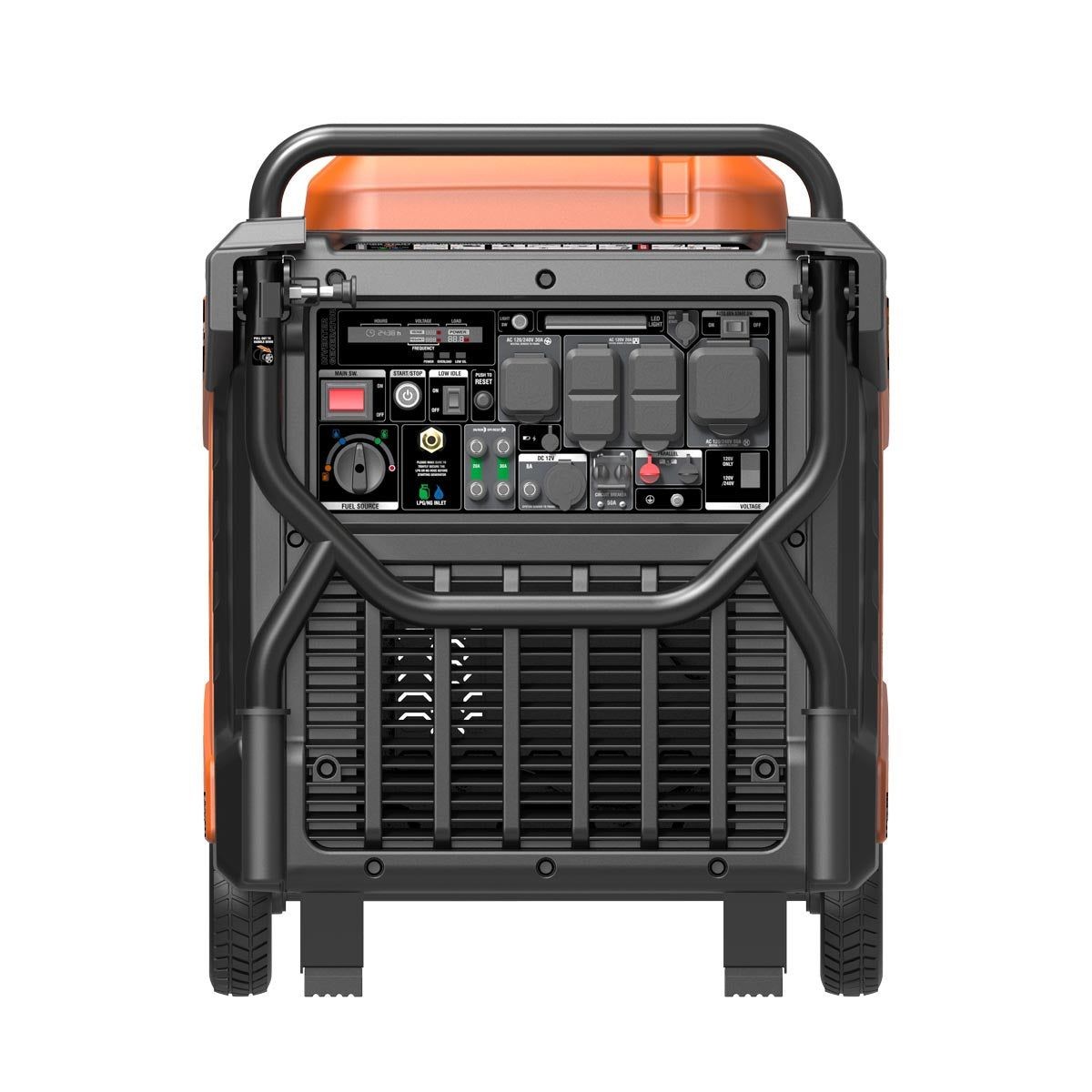 Digital Hybrid Inverter Generator 10500W Surge Power Natural Gas LPG Gasoline