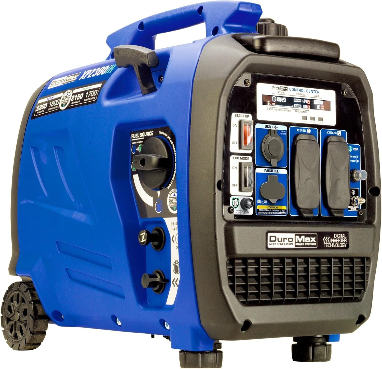 DuroMax 2,300-W Quiet Portable Hybrid RV Ready Dual Fuel Gas Inverter Generator