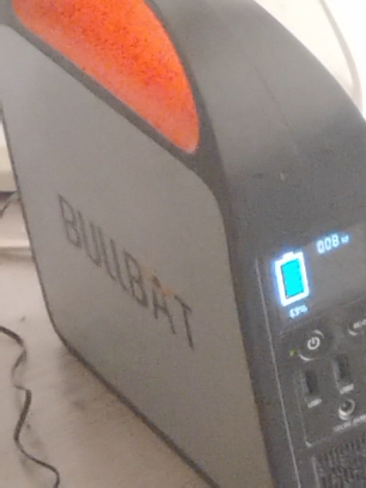 Bullbat Portable Power Generator Digital Display Black Orange 009W High Capacity