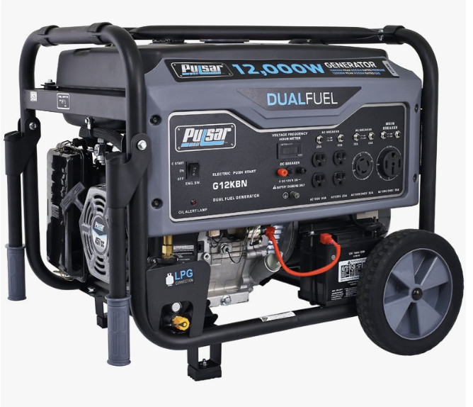 Pulsar G12KBN dual fuel 12000 W generator