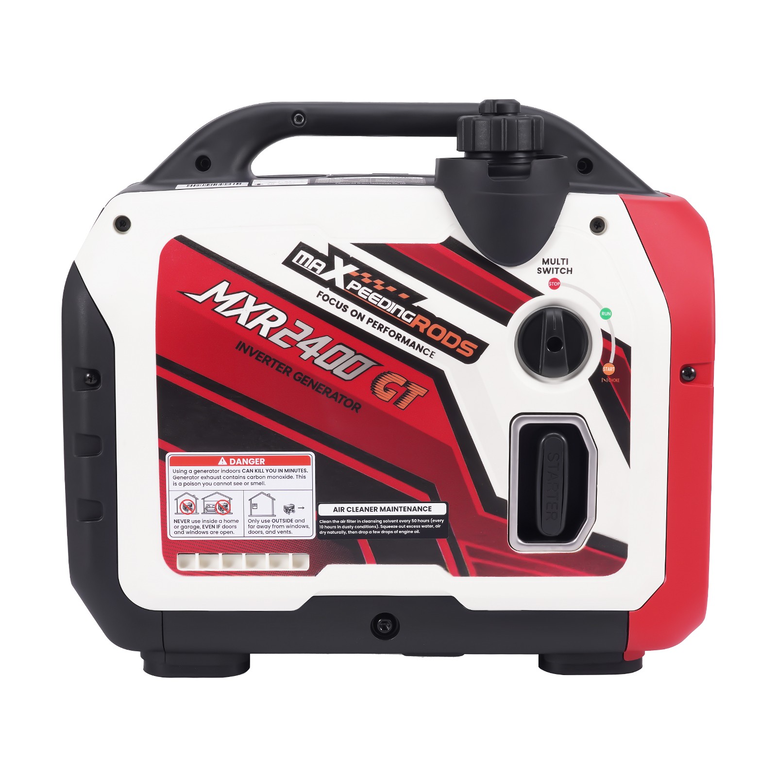 Super Quiet Lightweight Generator 2400W 58dB 15kg for Travel Camping Outdoor
