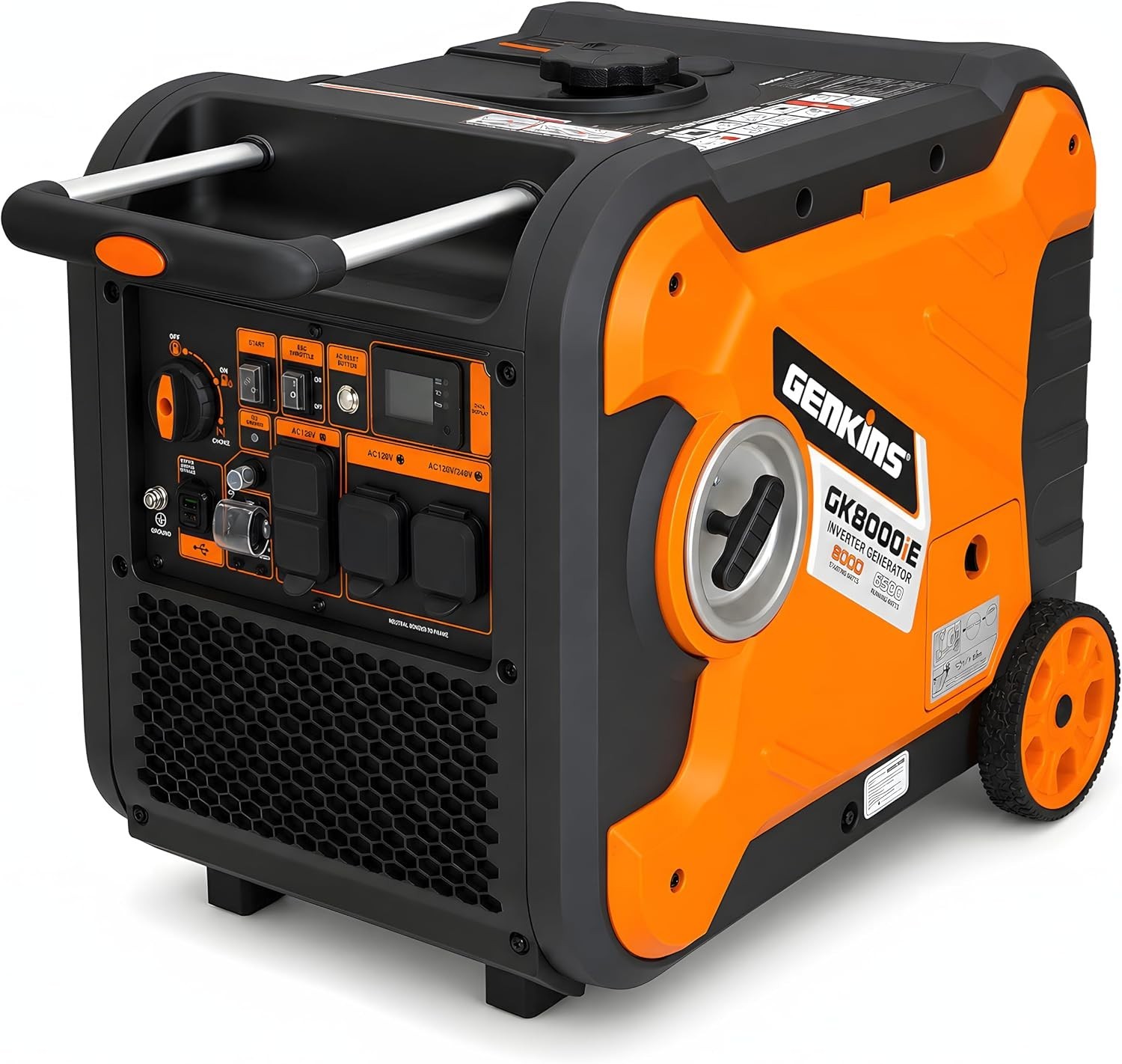Inverter Generator 8000W Outdoor Portable Generators Gas Powered Super Quiet wit
