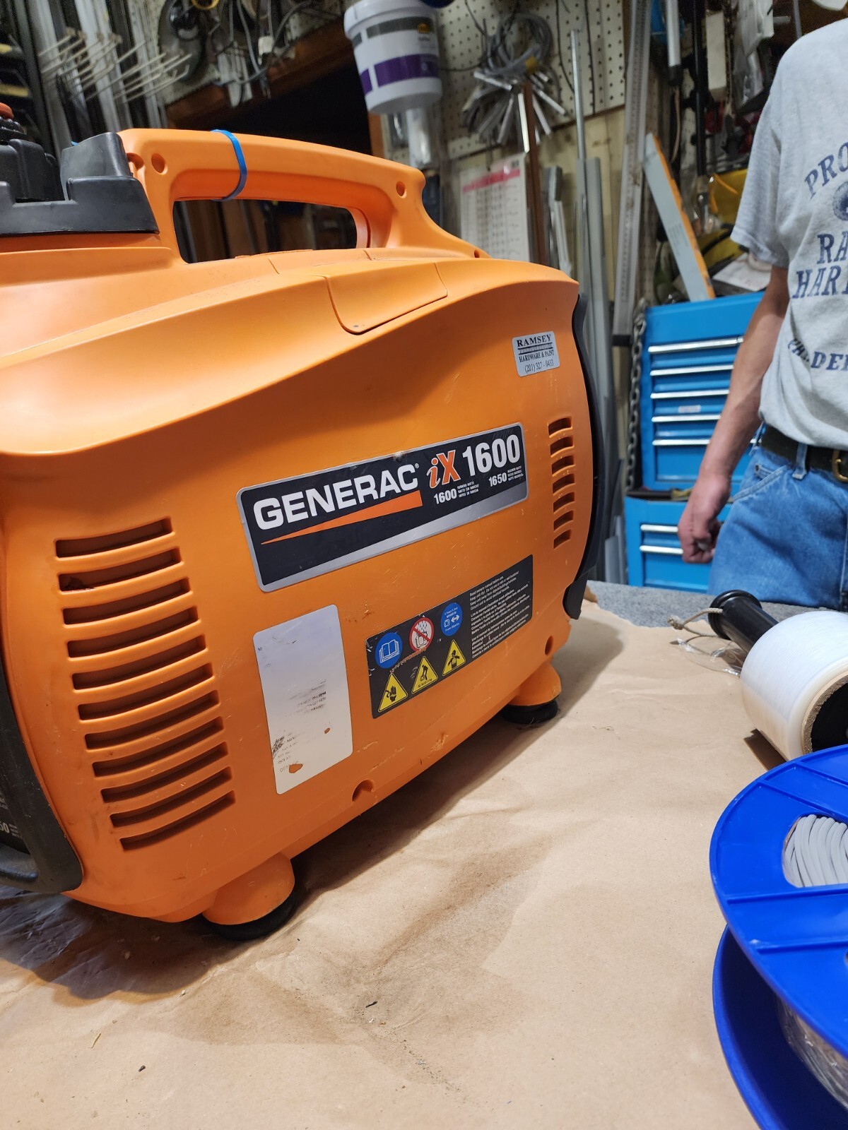iX1600 5792 INVERTER GENERATOR GENERAC ENGINE RUN GREAT NO POWER INVERTER FRIED