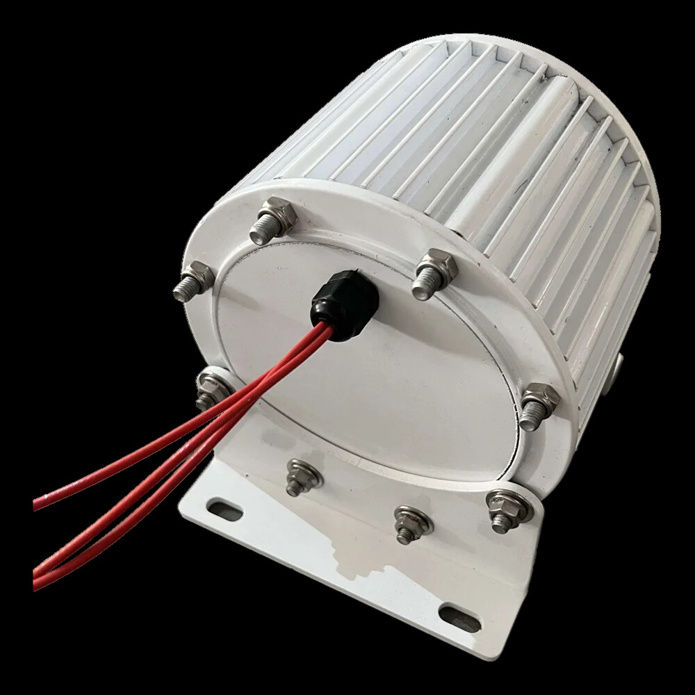 2000W 220V Low Speeds 3 Phase Permanent Magnet Generator With DC Motor