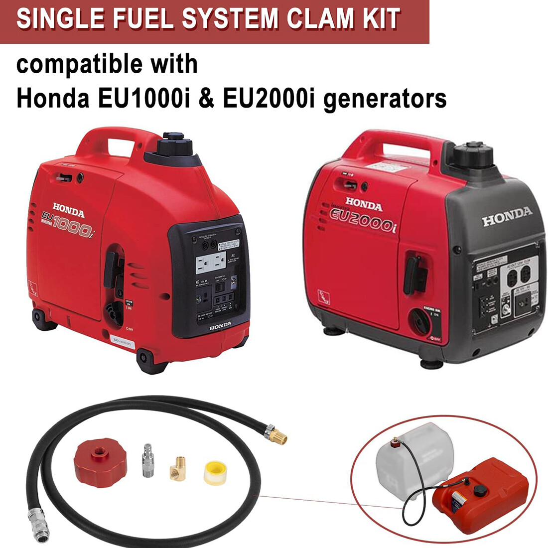 Single System Clam Kit HND1.2CS For Honda EU1000i EU2000i Generator