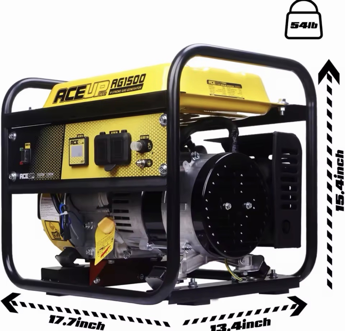 1500W Portable Gas Generator 4-Stroke Engine AC EPA Compliant New Aceup Energy