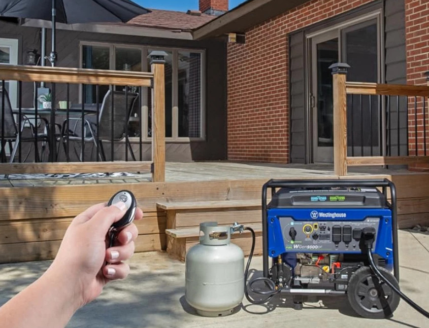 Dual Fuel Home Backup Portable Generator Remote Electric Start Gas Propane 12500