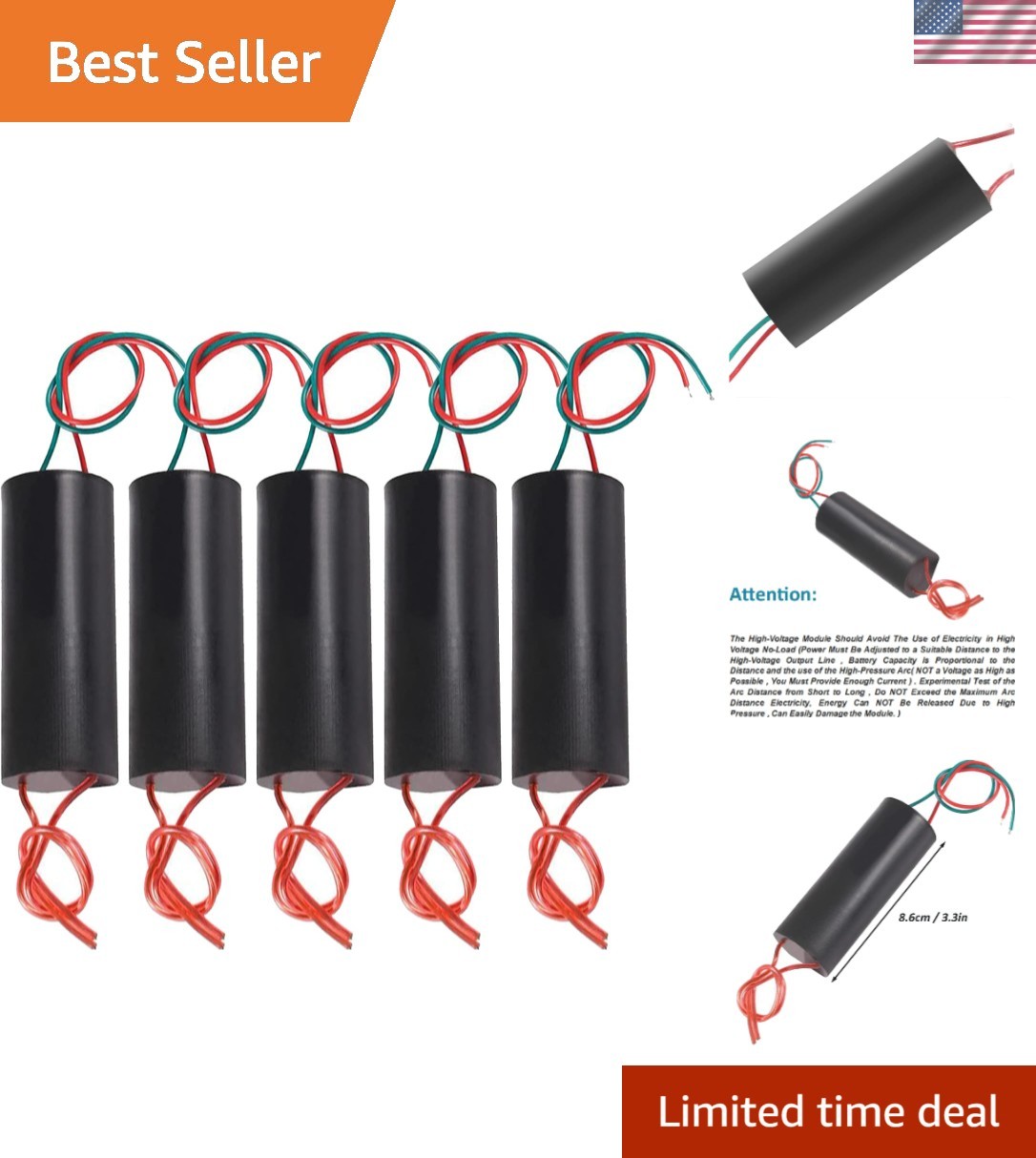 Ultra-Compact 5pcs High Voltage Boost Generator 500kV-1000kV for Experiments
