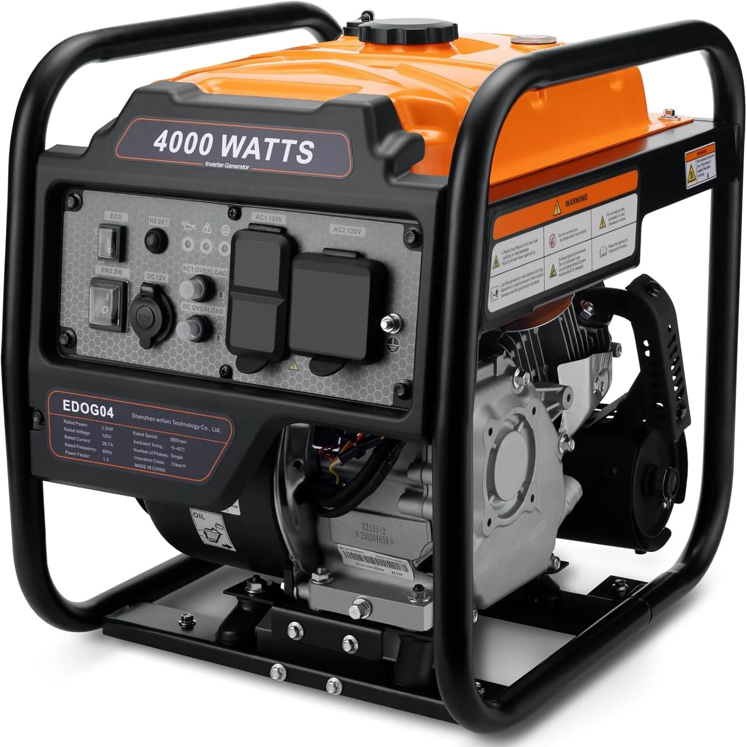 Marcytop 4000W Quiet Generator Inverter 208CC 4-stroke Portable For Home Camping
