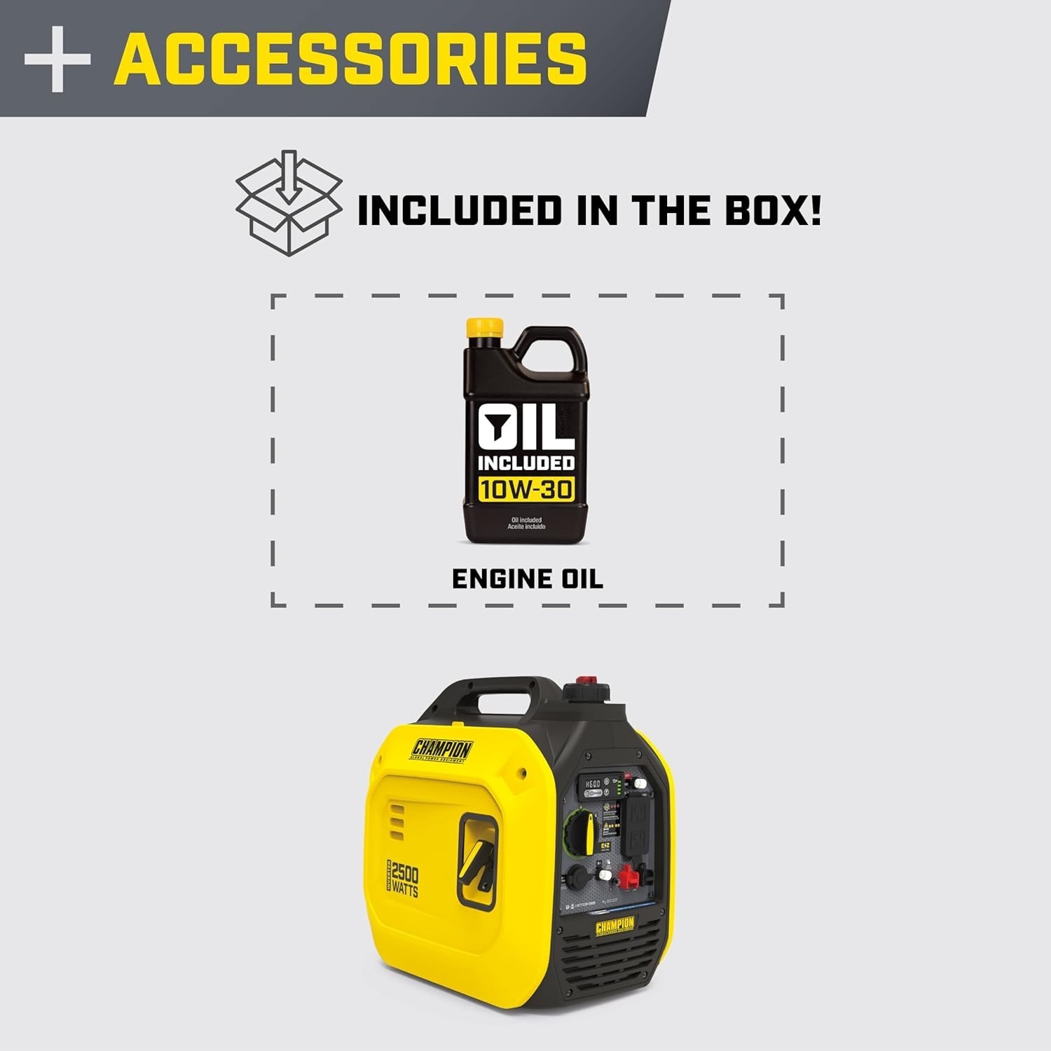 2500-Watt Dual Fuel Portable Inverter Generator with Quiet Technology and CO Shi