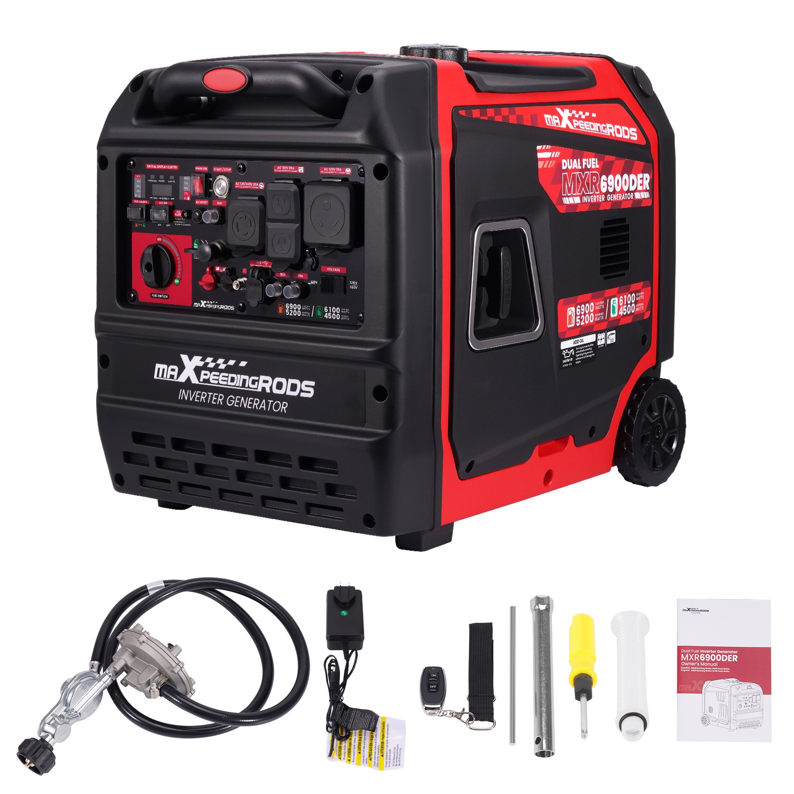 Dual Fuel Dual Voltage 5200W Generator – Electric Start + Parallel Ready Expand