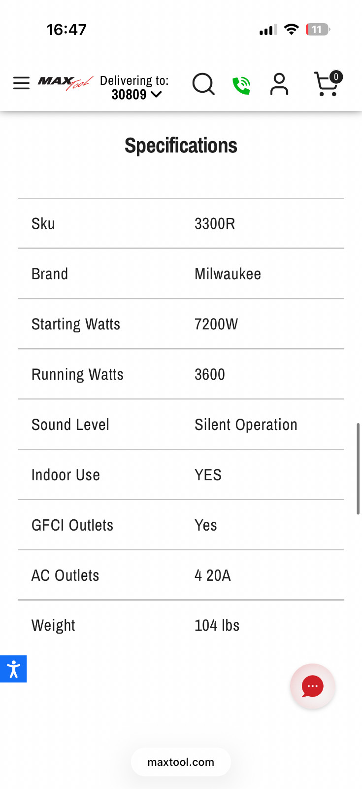 Milwaukee Electric – ROLL-ON 7200W/3600W 2.5KWH Power Supply
