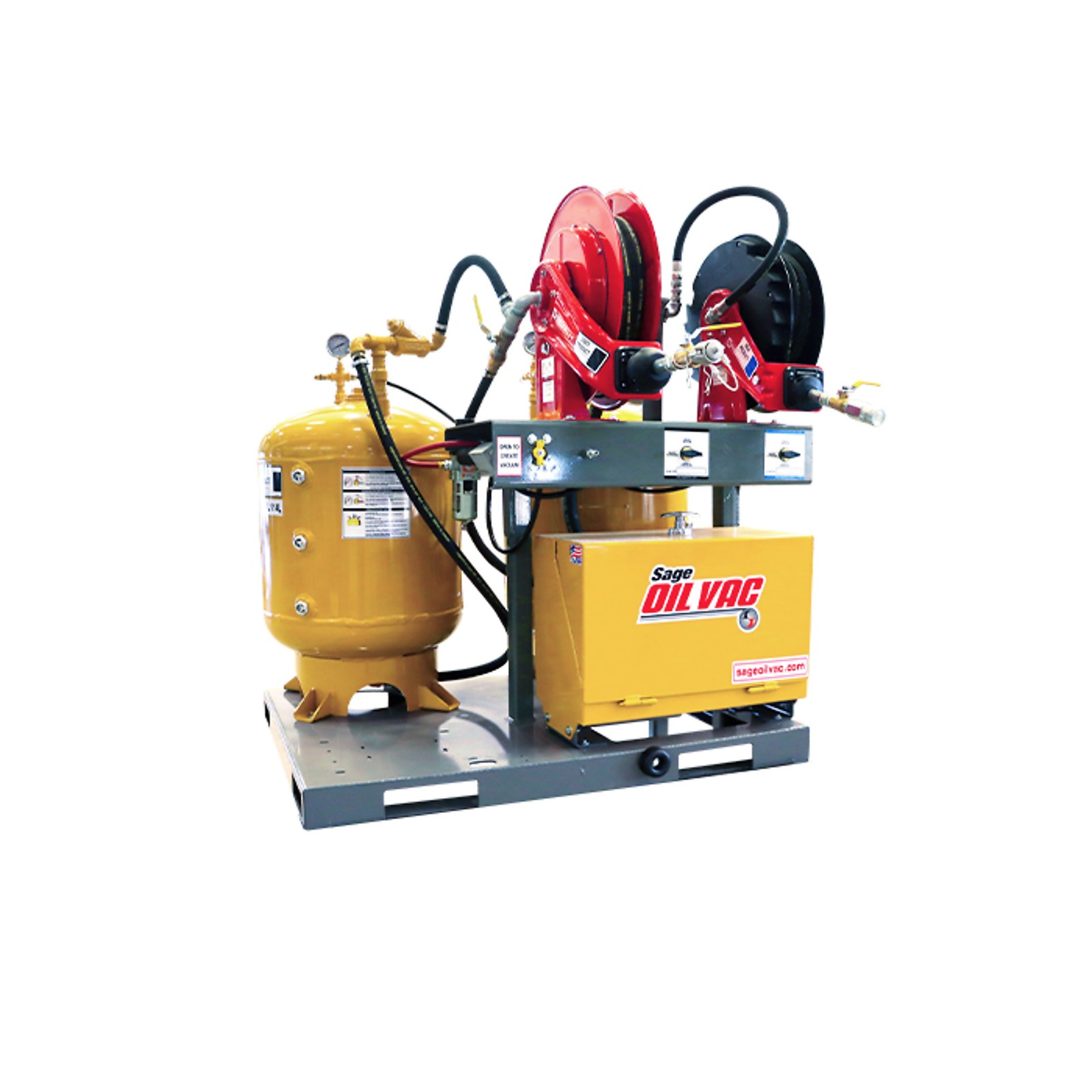Sage Oil Vac Lube Skid — 30-Gallon, No Compressor, 230V, Model# 2M32-2103