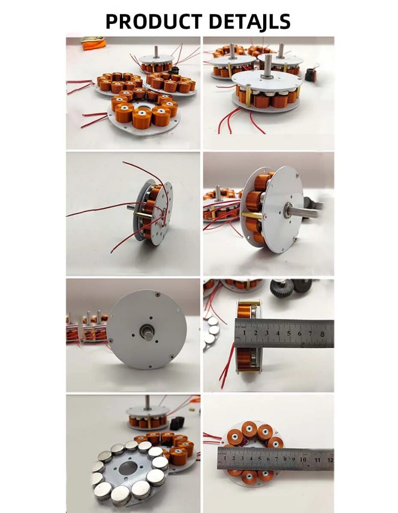 Miniature Disc-type Iron-core Generator – Low Speed – Three-phase AC Generator