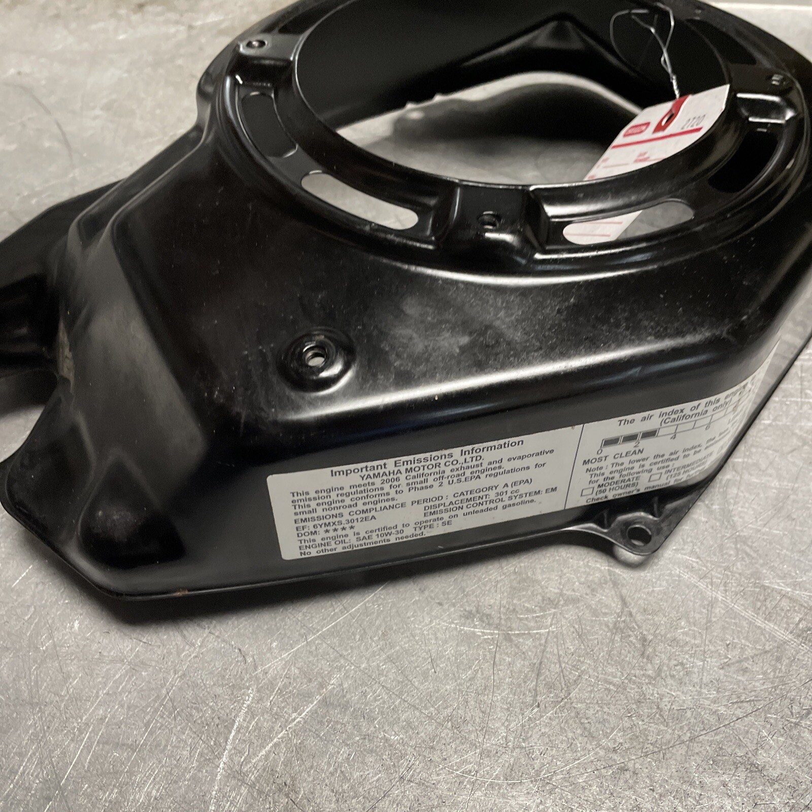OEM GOOD USED YAMAHA MZ300-7WR FAN CASE, BLOWER HOUSING 7VB-E2621-00