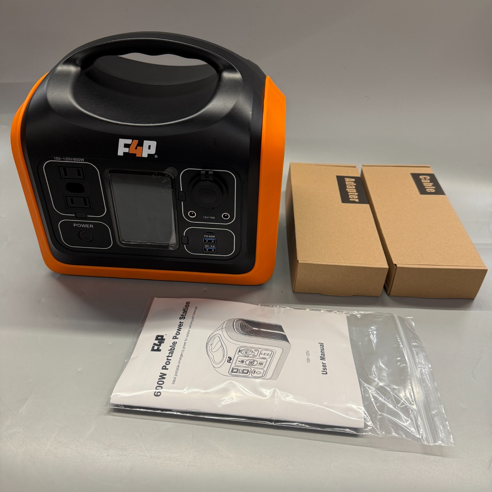 UNBEATABLE DEAL – F4P 600W PORTABLE POWER STATION – LiFePO4 BATTERY – HEAVY DUTY