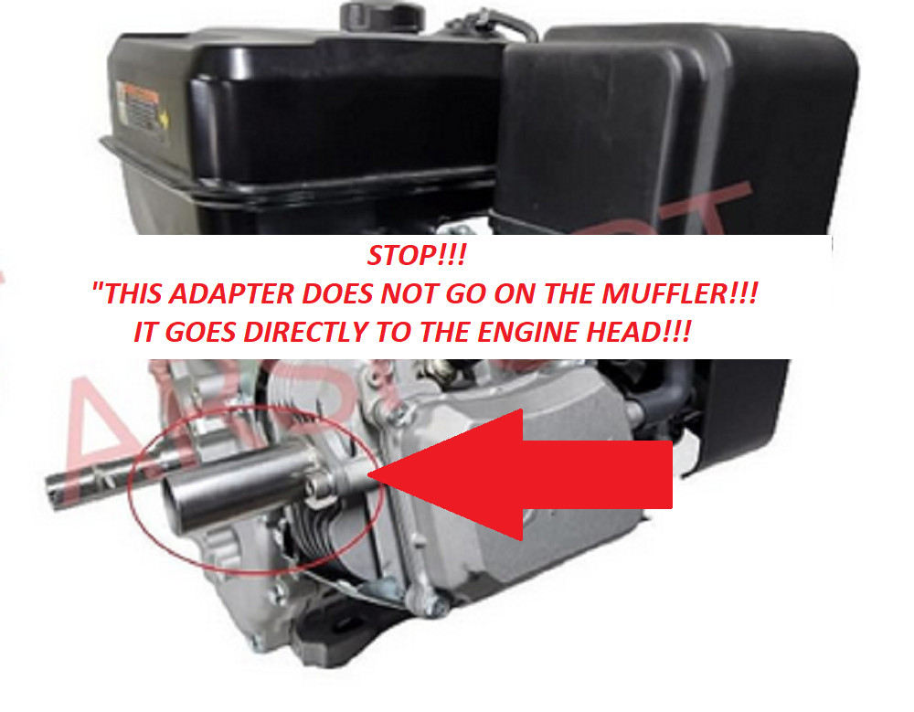 Exhaust Flex Pipe Adaptor for Predator Max 459cc, Duromax XP16HPE & XP18HPE 457