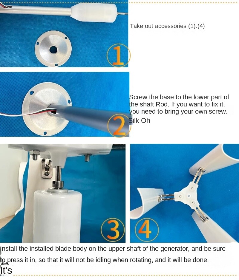 Vertical-axis Wind Turbine Model; Three-phase Permanent Magnet Generator