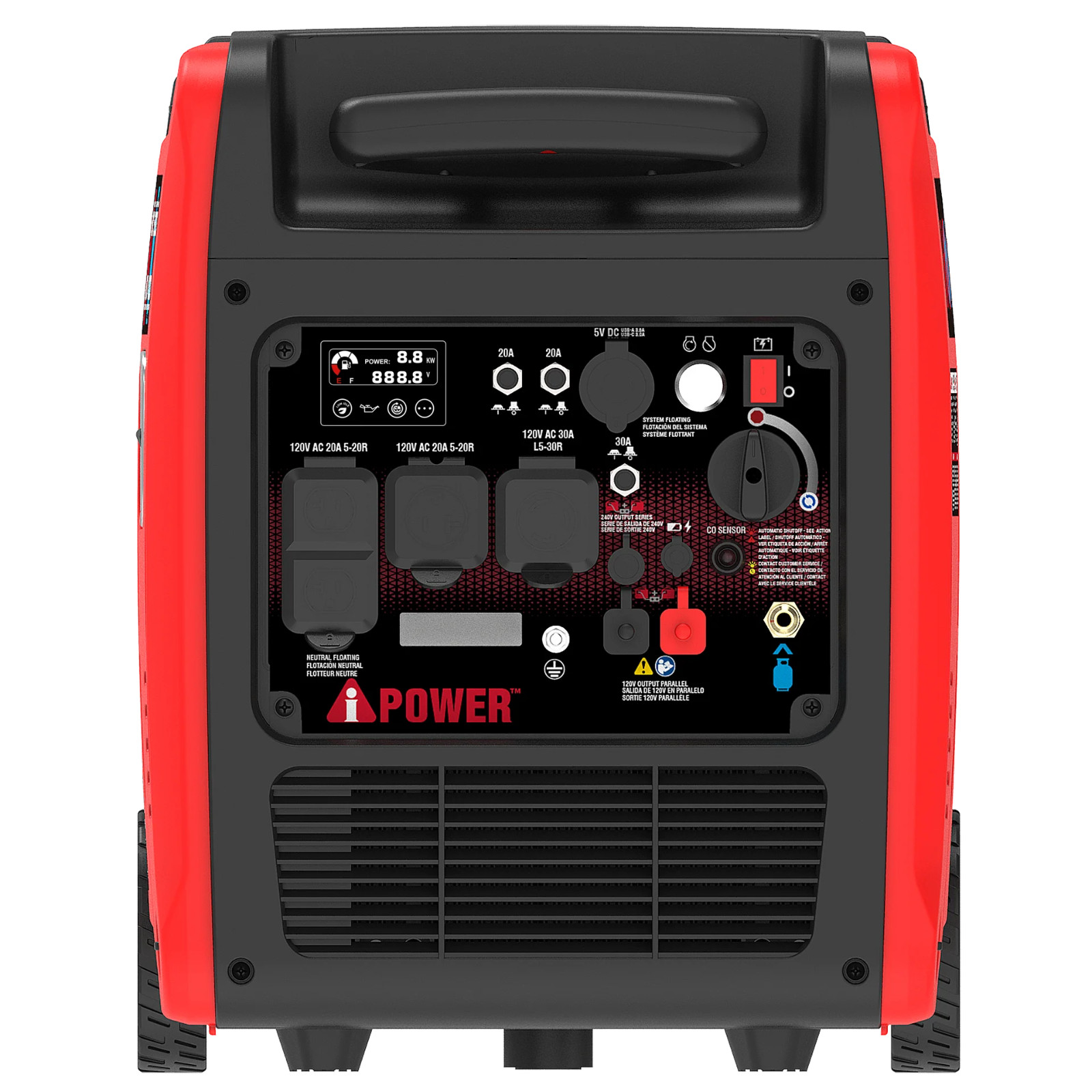 A-iPower GXS5800iRD 5800-Watt Dual Fuel Remote Start Inverter Generator