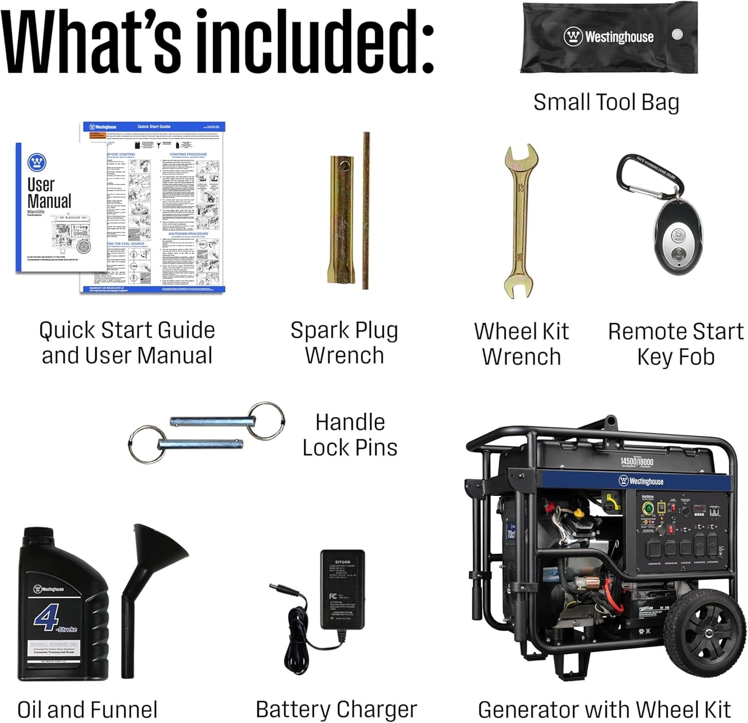 Westinghouse 18,000-W Portable Gas Powered Generator w/ Remote Start, CO Sensor