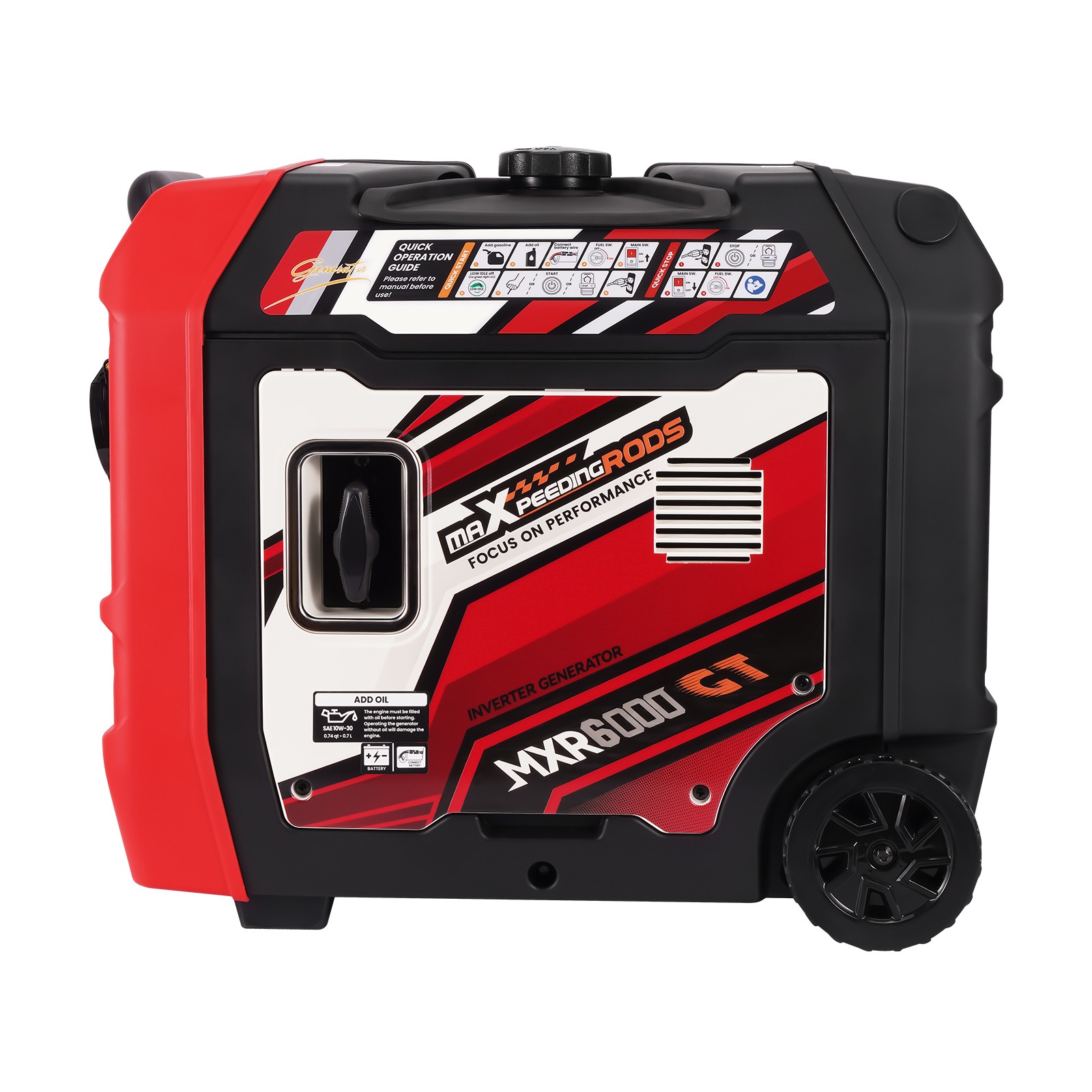 120V/240V 5KW/6KW Gasoline Inverter Generator for Jobsite APP/Electric Start