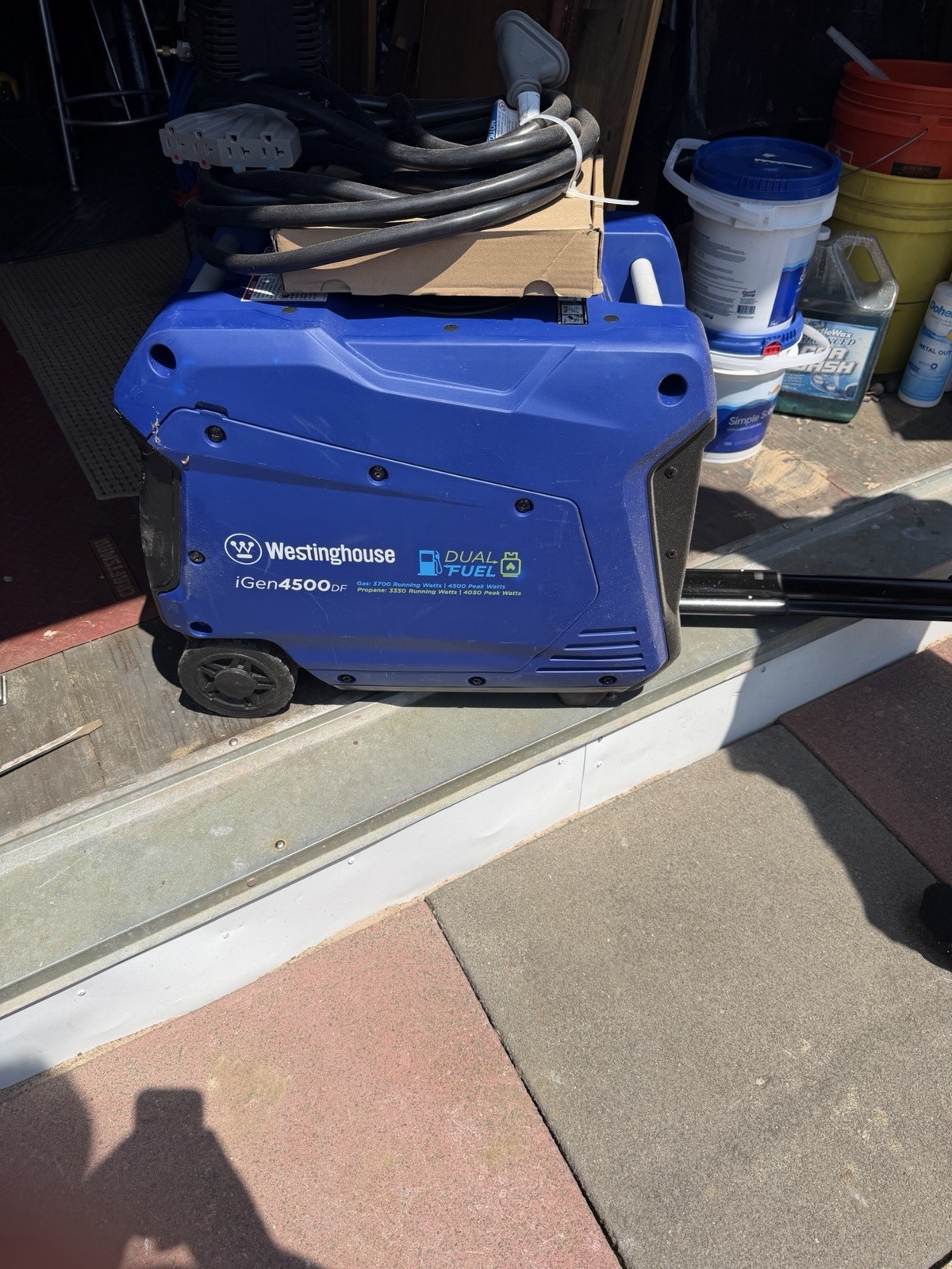 Westinghouse iGen4500DF Dual Fuel 4.5kW Portable Inverter, Electric Start