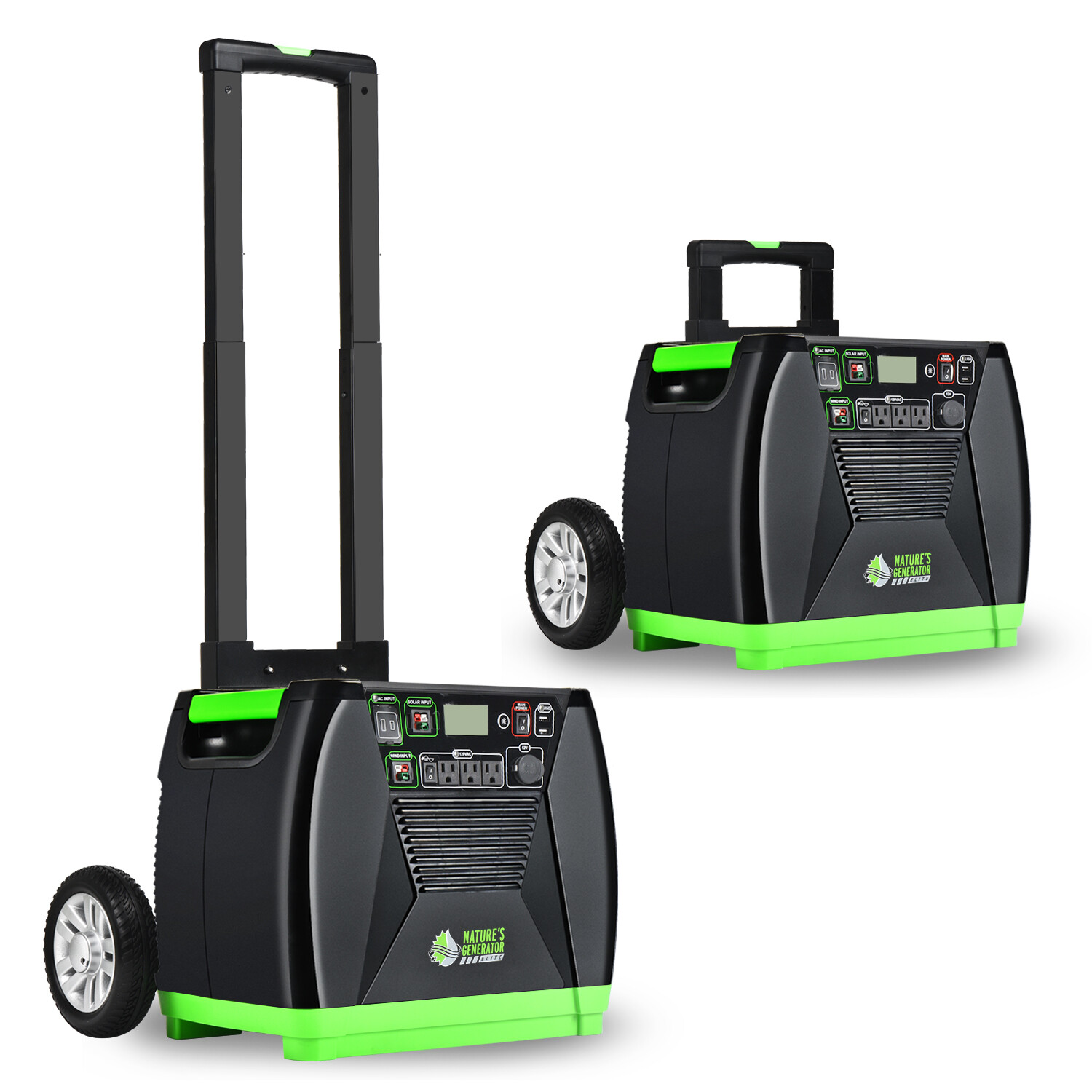 Nature’s Generator Elite with Cart -3600w Solar and Wind Powered Generator
