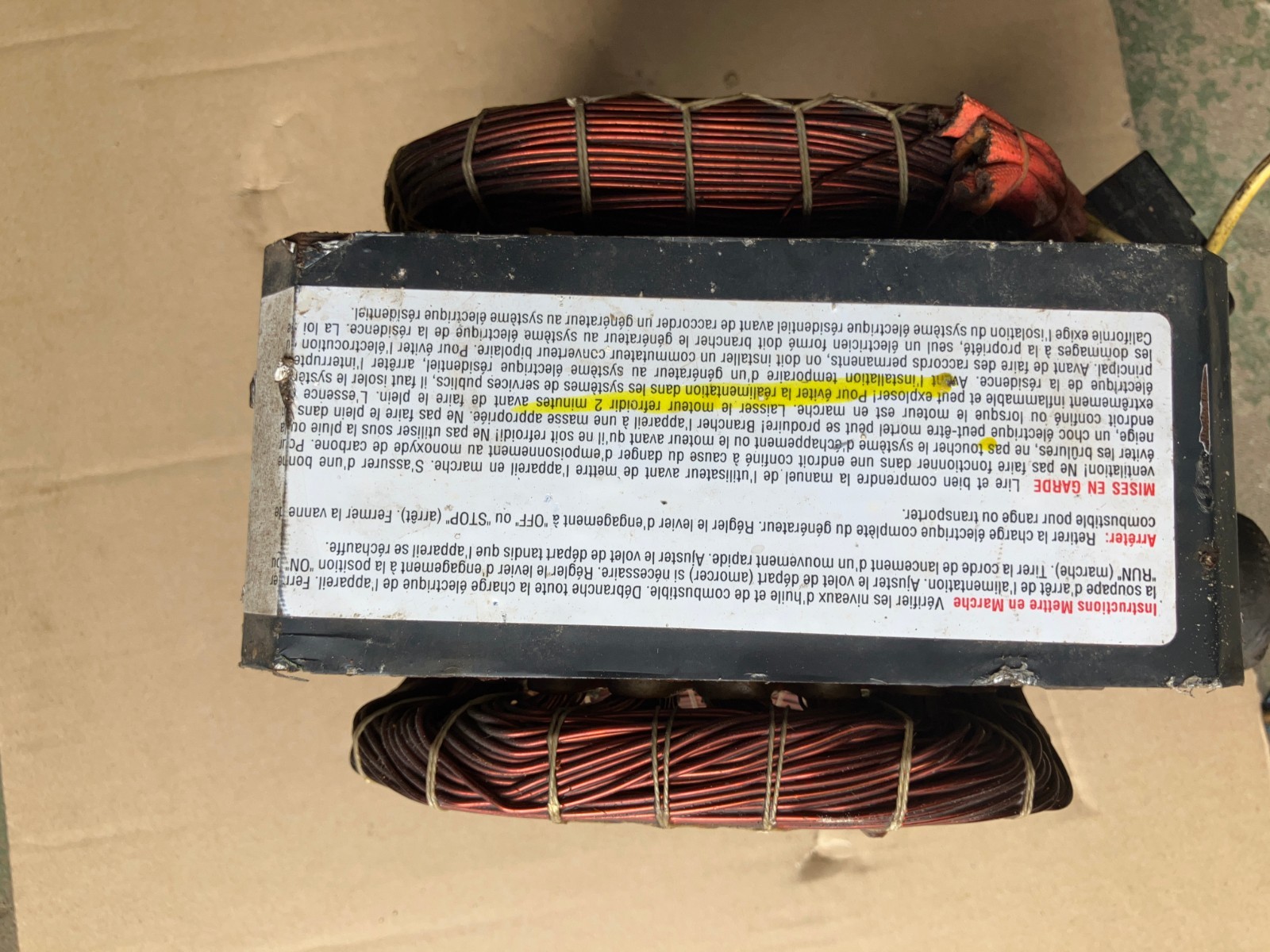 Portable 120V Coleman Powermate generator #2 . Generator Bad,Engine Turns Over