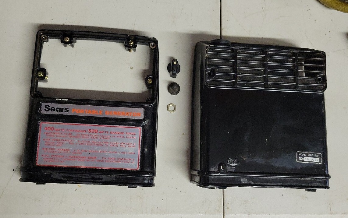 Craftsman Portable 2 Stroke Generator End Shrouds & Knobs W/ Gas Tube 580.322801