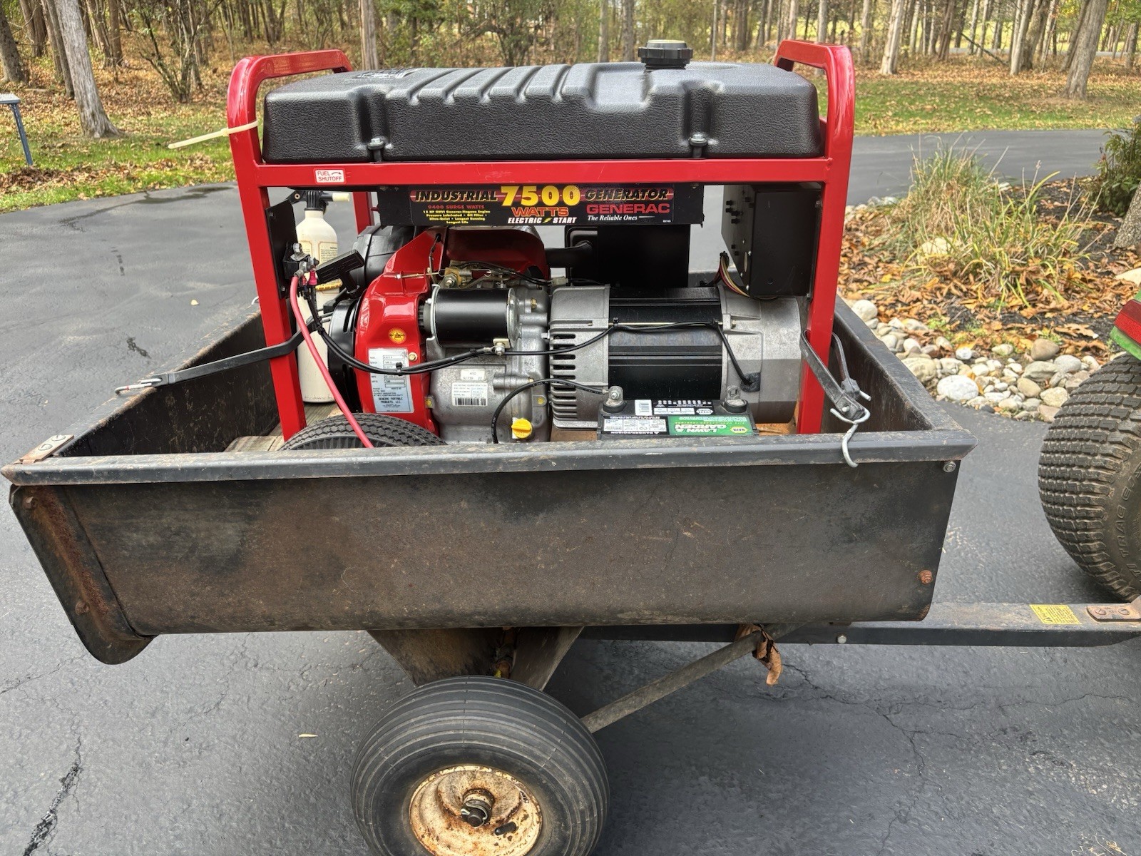 7500EXL Generac Overhead Valve Industrial Generator 9400 Surge Watts 1019-0
