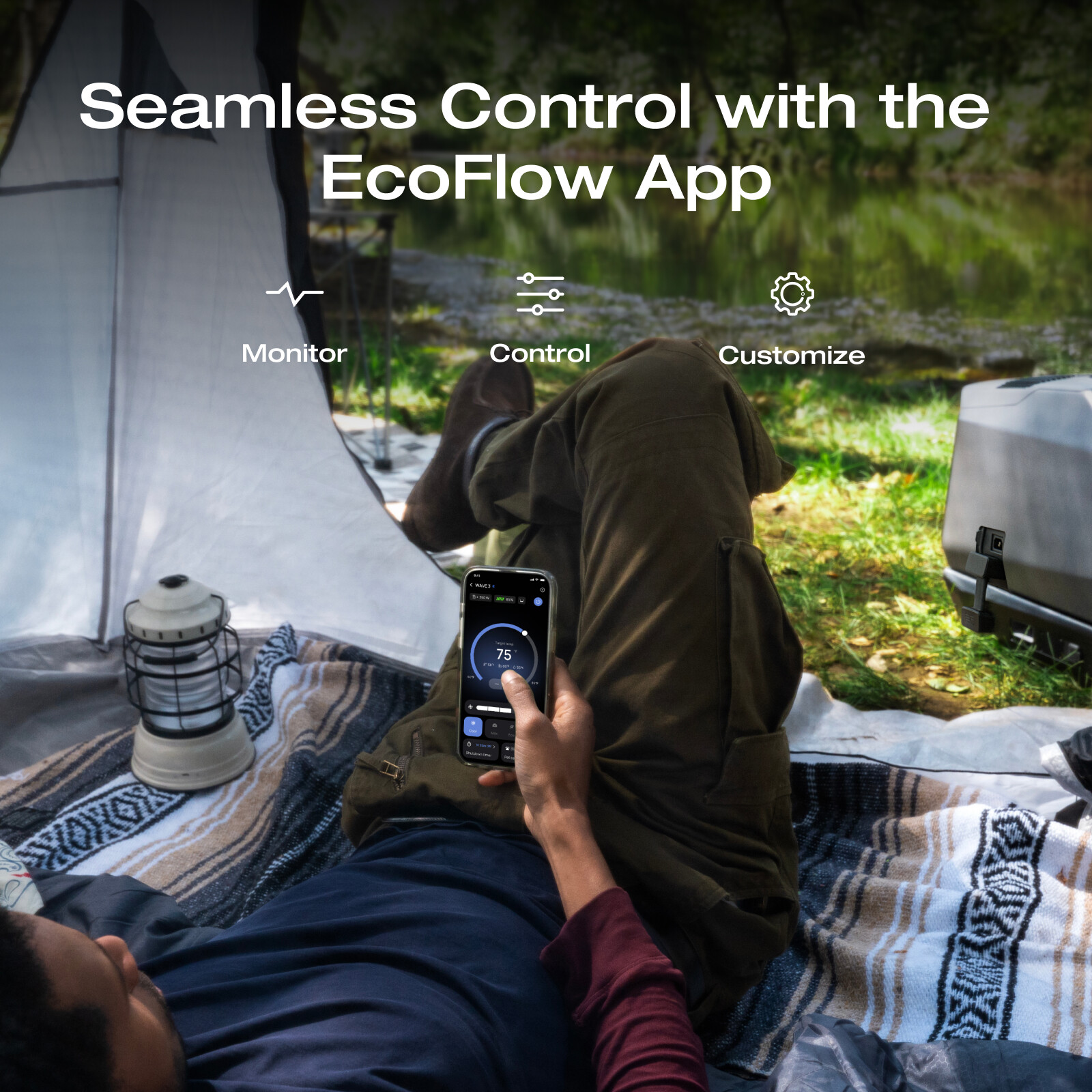 EcoFlow Wave 3 Smart Portable Air Conditioner with Heater for Outdoor/Camping RV