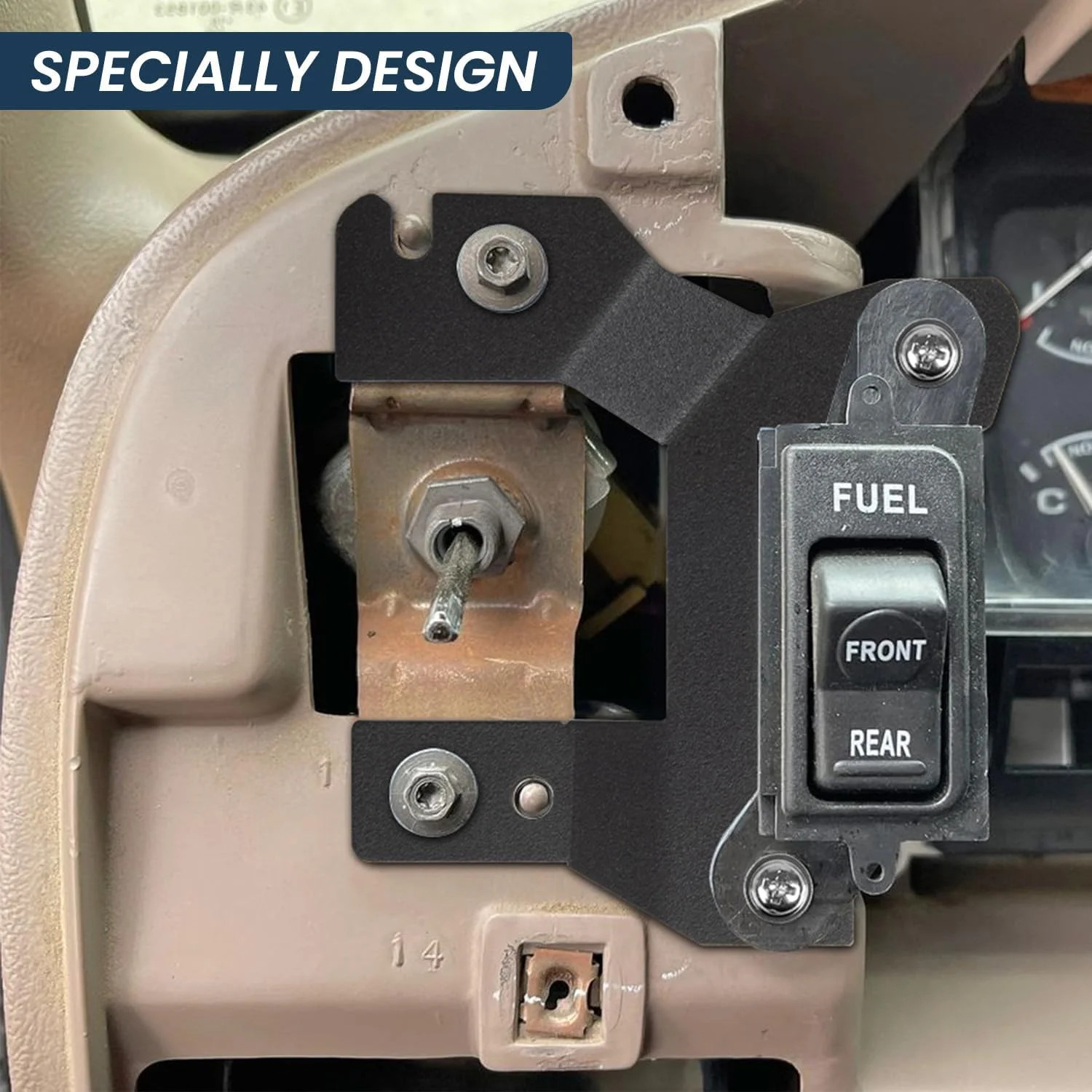 Back Window Dual Fuel Tank Switch Repair Bracket Compatible with 1992-1997 OBS F