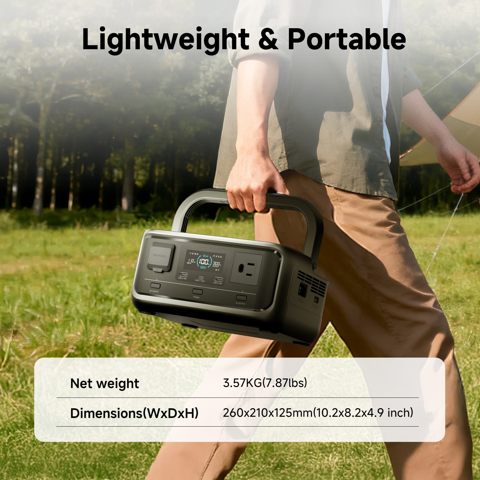 ALLPOWERS 600W 299Wh LiFePO4 Solar Generator with 140W Solar panel with MPPT,UPS
