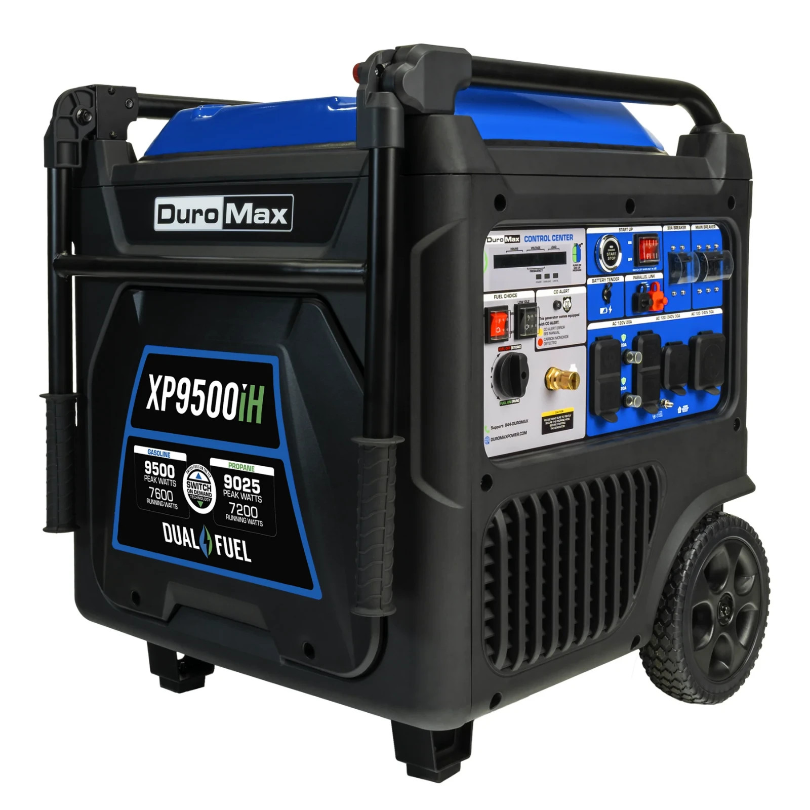 DuroMax XP9500iH 9,500 Watt Portable Dual Fuel Inverter Generator – Recon