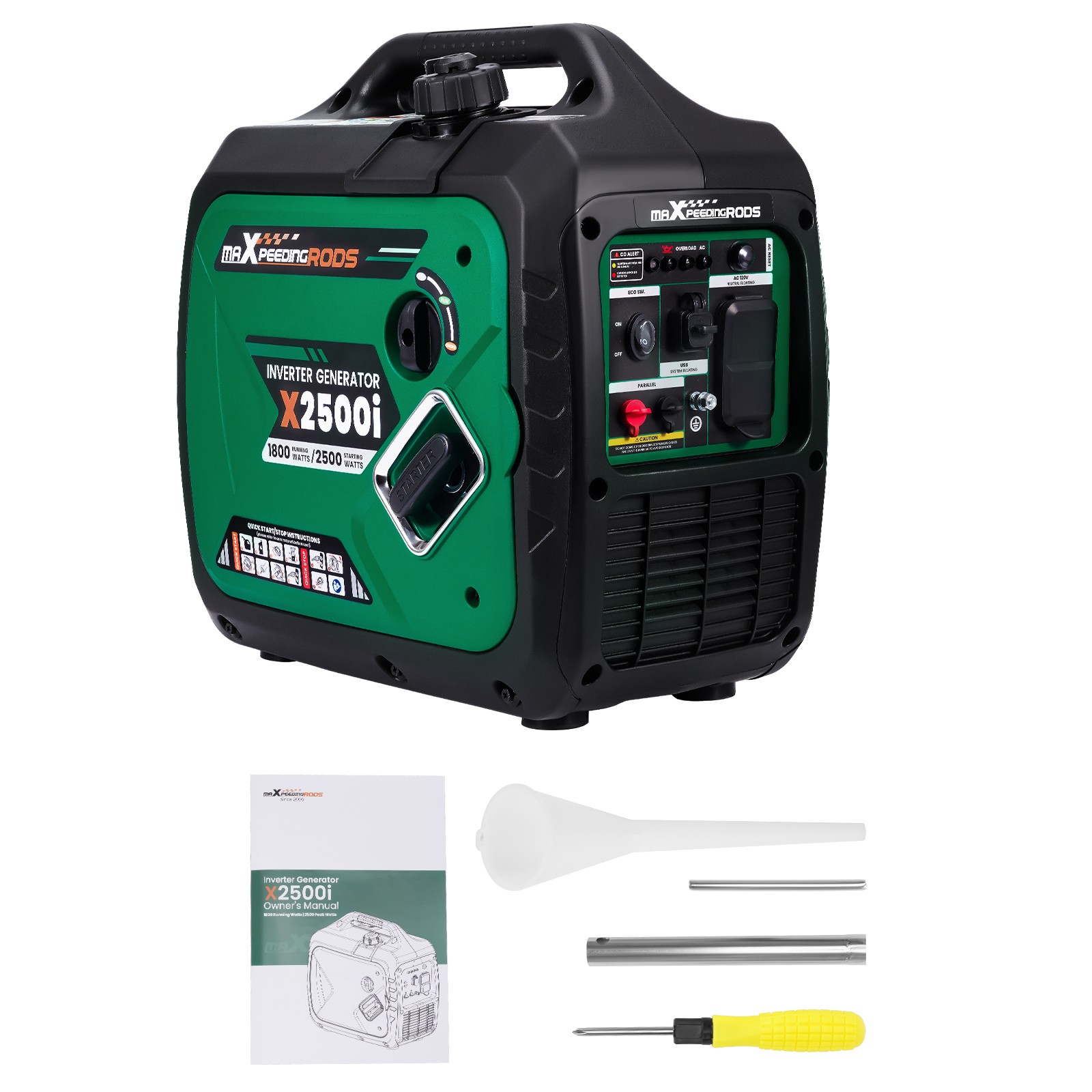120V 2500W Inverter Generator Portable light weight Gas Power For Outdoor Travel