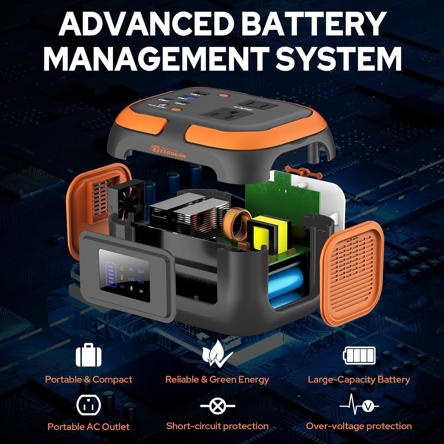 Portable Power Station 120W, Power Bank with AC Outlet, Portable Generator 97…