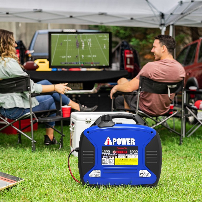 A-iPower 2000 Watt Portable Inverter Generator Powered By Yamaha Engine