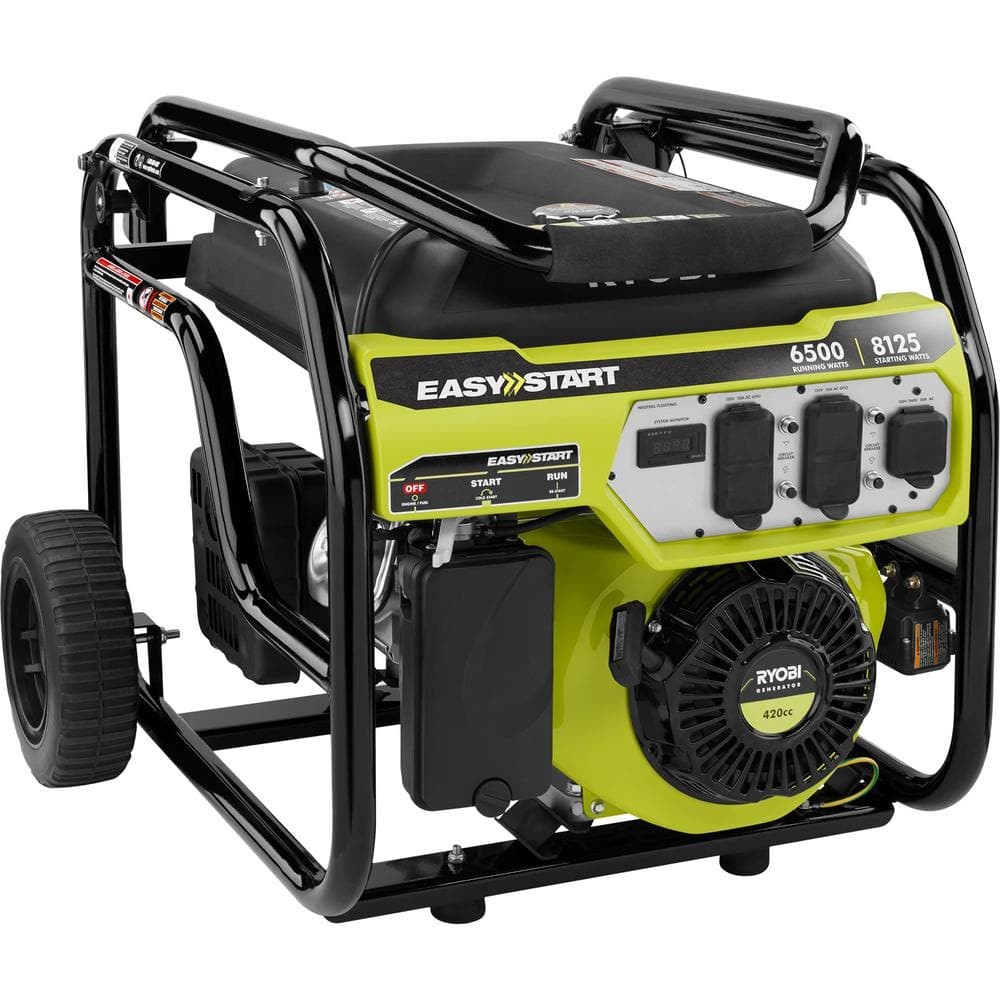 8125-Watt Gasoline Powered Portable Generator with CO Detect Shutdown Sensor NEW